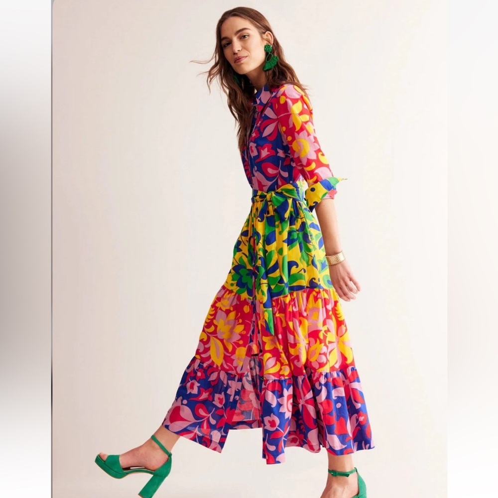 Boden Flo Cotton Midi dress - Picture 2 of 12